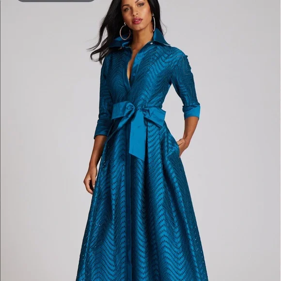 slim fit dress slacks Teri Jon 246007 main image 1